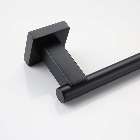Miyili Matte Black 9-Inch Towel Bar SUS 304 Stainless Steel Hand Towel Holder for Bathroom or Kitchen Wall Mount, A02B23A