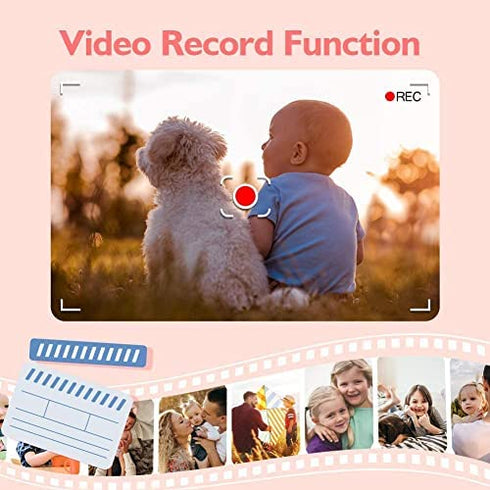 Kids Camera for Girls/Boys, 3-9 Year Old Toys for Girls/Boys, SGAINUL Christmas Birthday Gift for Age 6-9 Girls/Boys Kids Digital Dual Camera, Selfie Camera for Kids, 32GB Memory Card 1