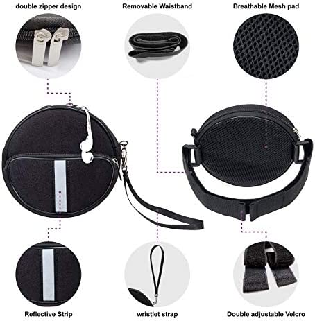 CD Player Portable Case,Waterproof CD Player Fanny Pack with Wristlet Hand Strap Compatible with HOTT/Gueray/NAVISKAUTO/Jinhoo/Jensen/Monodeal Portable CD Player and More?6.5 inch?.