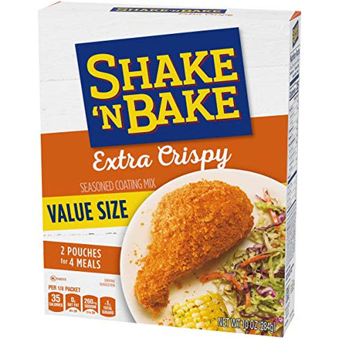 Shake 'N Bake Extra Crispy Seasoned Coating Mix Value Size, 2 ct Packets