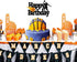 Basketball Cake Topper Happy Birthday Sign Basketball Player Scene Themed for Man Boy Birthday Party Supplies Double Sided Black Sparkle Decorations