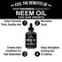 Organic Neem Oil For Hair Growth. From Pure Neem Seed of India. Stop Hair Loss Now. Best Treatment for Hair Thinning. Hair Thickening Oils Conditioner. Great For Skin, Dandruff Reduction 2oz