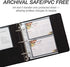 Samsill Clear 4x6 Recipe Card Protectors (25 Pack Mini Binder Sheets)