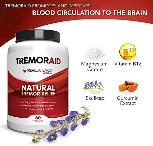 Tremoraid Essential Tremor Relief Supplements (60 Caps)* (3 Bottles)