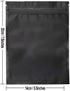 100 Pack Mylar Bags - 5.5 x 7.8 Inch Resealable Foil Pouch Bag Food Storage Pouch Matte Black