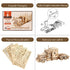 ROKR 3D Wooden Puzzle for Adults-Mechanical Car Model Kits-Brain Teaser Puzzles-Vehicle Building Kits-Unique Gift for Kids on Birthday/Christmas Day(1:40 Scale)(MC502-Heavy Truck)