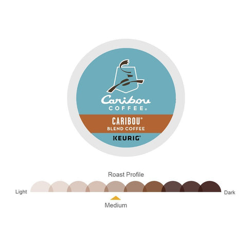 Caribou Coffee Keurig Single-Serve K-Cup Pods, Caribou Blend Medium Roast Coffee, 24 Count