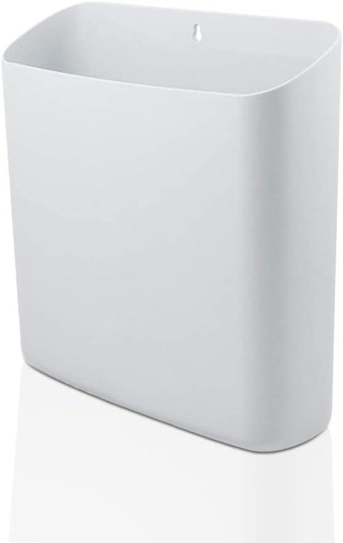 Picowe Magnetic Laundry Storage, Large Lint Holder Bin for Laundry Room, Space-Saving Trash Container Hanging on Dryer, Washer or Wall Mount Trash Bin (White)