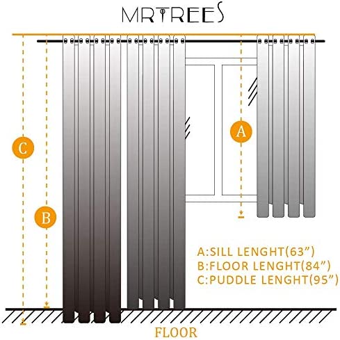 MRTREES White Sheer Curtains Extra Wide 100 x 84 inches Long Living Room Curtain Sheers Solid Sheer Curtain Panels Sliding Glass Door Voile Window Treatment Bedroom Drapes Door Rod Pocket 1 Panel