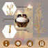 50 Pieces Faux Flowers for Floating Candles Floating Flowers Vase Fillers Vases for Centerpieces Mini Flower Filler Filling in Cylinder for Vases Filler Wedding Centerpiece Party Decor (Gold)