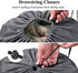 OTraki XL Travel Laundry Bags 2 Pack 28 x 45 inch Heavy Duty Drawstring Dorm Large Organizer Bag Tear Resistant Big Laundry Hamper Basket Liner Jumbo Dirty Clothes Storage, Three Loads of Clothes Grey