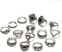 BERYUAN Rings Black Rings Goth Rings for Women Rings for Teen Girls Womens Rings Cute Rings Stackable Rings Set?12Pcs)(Rings Size 5,5.5,6.5,7,7.5,8.5)