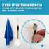 Lotion Applicator for Back | 17" Long Handle Back Lotion Applicator | Easy Reach Self Application for Body Cream, Self Tanning, Pain Relief Gels & Medical Ointments | Includes 4 Textured Pads