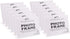 Photo Booth Frames - 7x5 Inch Clear Acrylic Display, Slanted Back 7x5 Horizontal Picture or Display Plastic Sign Holder with Inserts - 12 Count