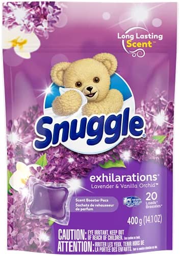 Snuggle Laundry Scent Boosters Concentrated Scent Pacs, Lavender Joy, Pouch, 20 Count