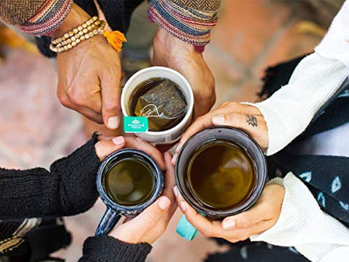Organic India Top Eight Tulsi Herbal Teas - Ashwagandha, Green, Original, Sleep, Sweet Rose, Turmeric Ginger, Lemon Ginger, Raspberry Peach - Vegan, Gluten-Free, Organic - 6 Bags Each (48 Total)