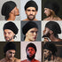 HAVHAF Dapper Men Shower Cap For Men (Black, XL) - Reusable Waterproof Extra Large Mens Shower Cap Men | For Braids Long Hair Cap For Shower Caps Bonette For Men | Perfect Gift For Man (Glossy Black)