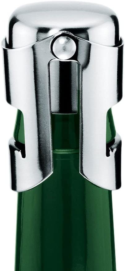 Winco - Chrome Champagne Bottle Stopper, (Set of 4)