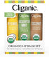 Cliganic USDA Organic Lip Balm Set - 3 Flavors - 100% Natural Moisturizer for Cracked & Dry Lips