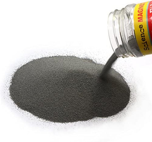 12 oz Fine Iron Filings Magnetic Iron Powder for Magnet Education and School Projects - Discover The World of Magnetics & See Magnetic Lines of This Unseen Force & More ( One Pack )