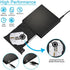 Blingco External CD DVD Drive, USB 2.0 Slim Protable External CD-RW Drive DVD-RW Burner Writer Player for Laptop Notebook PC Desktop Computer, Black