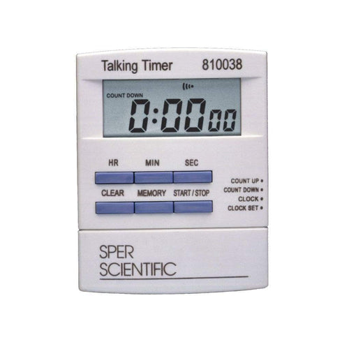 Sper Scientific 810038 Talking Lab Countdown Timer