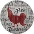 Chicken Decor Stove Burner Covers Rooster Kitchen Decor in a Farmhouse Chicken Sign Style - Set of 4