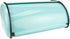 Home Basics Stainless Steel Bread Box with Roll Up Top Lid for Kitchen Counter Food Storage, Bread Bin Box Keeper Holder Also use Baked Goods, Loaf, Cookies & Buns (Turquoise)
