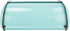 Home Basics Stainless Steel Bread Box with Roll Up Top Lid for Kitchen Counter Food Storage, Bread Bin Box Keeper Holder Also use Baked Goods, Loaf, Cookies & Buns (Turquoise)
