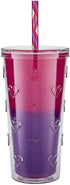 Parker Lane Color Changing Double Wall Straw Tumblers
