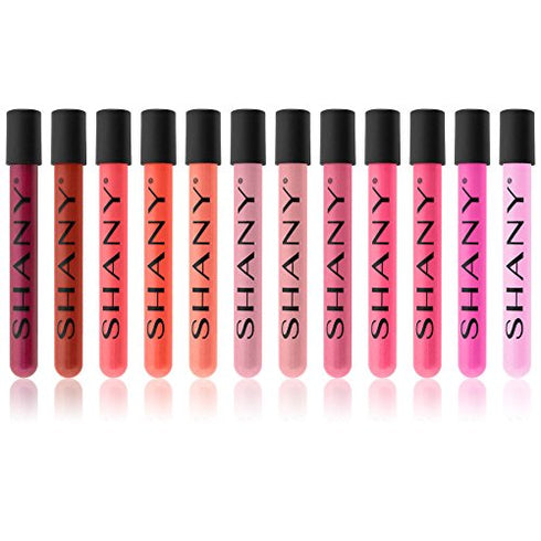 SHANY The Wanted Ones - 12 Piece Lip Gloss Set with Aloe Vera and Vitamin E