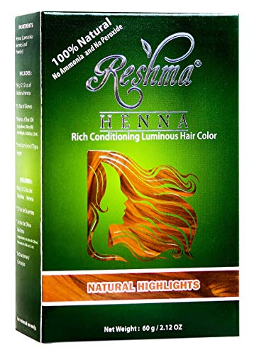 Reshma Beauty 30 Minute Henna Hair Color Infused with Goodness of Herbs (Natural Highlights, Pack Of 1)
