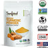 Sunfood Superfoods Organic Turmeric Root Powder - 100% Pure Medicinal Herb with Curcumin - 4 oz Bag