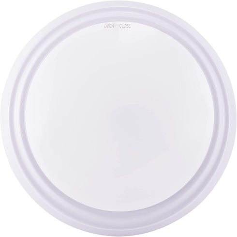 Gruenlich LED Flush Mount Ceiling Lighting Fixture, 7 Inch Dimmable 12W (75W Replacement) 840 Lumen, Aluminum Housing, ETL and Damp Location Rated, 2-Pack (White Finish-3000K)