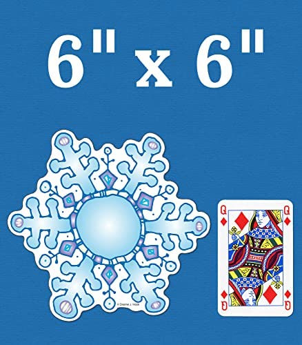 Carson Dellosa Snowflakes Cutouts, 36 Winter Cutouts for Bulletin Board and Classroom Décor, Snowflakes Classroom Cut-Outs, Seasonal Cutouts for Classroom Bulletin Board Decorations