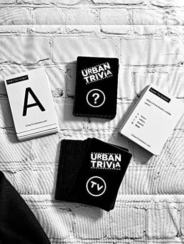 Urban Trivia Game - Black Trivia Card Game for The Culture! Fun Trivia on Black TV, Movies, Music, Sports, & Growing Up Black! Great Trivia for Adult Game Nights and Family Gatherings.