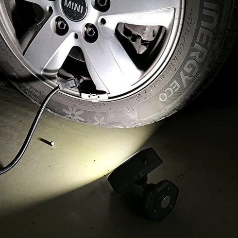 PowerFirefly 250 Lumens COB LED Rotating Work Light with Strong Magnetic Base, Ultra Bright Magnetic LED Light, Magnet Light, Spotlight for Car Repair, Workshop, Home Using and Emergency