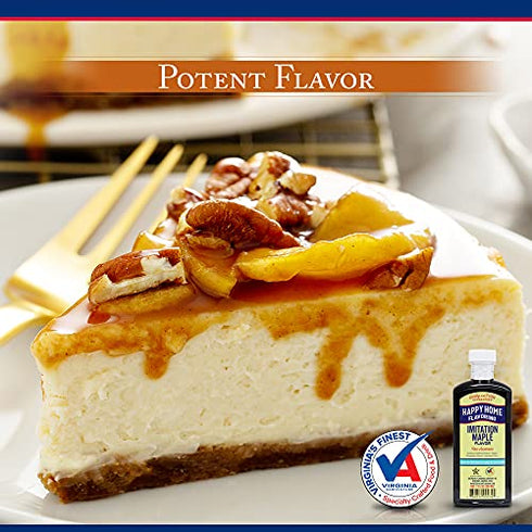 Happy Home Imitation Maple Flavoring, Non-Alcoholic, Certified Kosher, 7 oz.