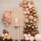 144pcs Brown Gold Metallic Balloon Garland Arch kit backdrop Macaron Orange incarnadine Balloons Set for Wedding Birthday Balloons babyshower Decorations