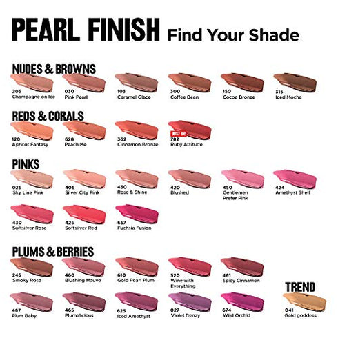 Lipstick by Revlon, Super Lustrous Lipstick, High Impact Lipcolor with Moisturizing Creamy Formula, Infused with Vitamin E and Avocado Oil, 625 Iced Amethyst