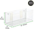 mDesign Plastic Adhesive Mount Storage Organizer Container for Kitchen or Pantry Wall Organization - Space Saving Holder for Sandwich Bags, Foil - 6 Inch Deep - Linge Collection - 2 Pack - Clear