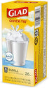 Glad Small Trash Bags - OdorShield 4 Gallon White Trash Bag, Gain Fresh Scent with Febreze - 26 Count (Package May Vary)