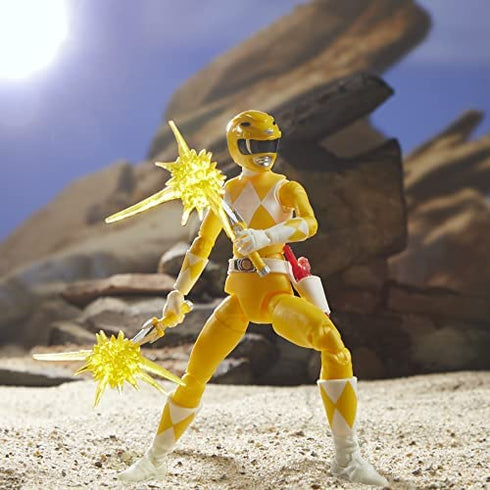 Power Rangers Lightning Collection 6-Inch Mighty Morphin Yellow Ranger Collectible Action Figure Toy with Accessories
