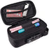 FIREDOG Smell Proof Bag with Lock, Carbon Lined Odor Proof Case Containers for Travel Storage (Black, 8x4x2.75 Inch)