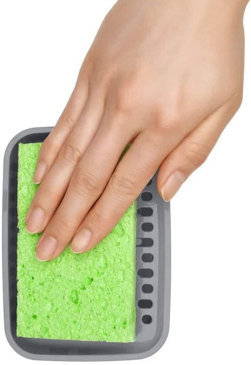 OXO Good Grips Stainless Steel Soap Dispensing Sponge Holder - Clear, One Size
