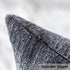 Home Brilliant Square Throw Pillows Cover Supersoft Chenille Velvet Plush Stripes Cushion Covers Decorative, 2 Packs, 18x18 inches (45cm), Dark Grey