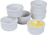 Prepworks by Progressive Porcelain Stacking Ramekins-Set of 6 for Baking, Cr¨me Brulee Dishes, Souffle, Flan Pan Sauce, Custard, Pudding Cups, Dipping Bowls