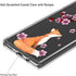 Ftonglogy Cell Phone Case for Samsung Galaxy Note 9, Clear Cute Fox Cherry Blossoms Flower Women Girls Pattern Design Protective Case Cover for Samsung Galaxy Note 9 (Fox)