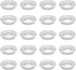 50 Pack Round Aluminum Foil Pans Disposable Containers with Straight Walls for Storing, Baking, Meal Prep Reheating Freezer Oven Safe