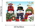 Kimily DIY Paint by Numbers for Adults Kids Christmas Paint by Numbers DIY Painting Snowman Christmas Acrylic Paint by Numbers Painting Kit Home Wall Living Room Bedroom Decoration Christmas Snowman